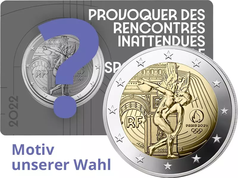 2 Euro Frankreich Olympia 2024 - Genius 2022 CuW 2 Euro Frankreich Olympia 2024 - Genius 2022 CuW