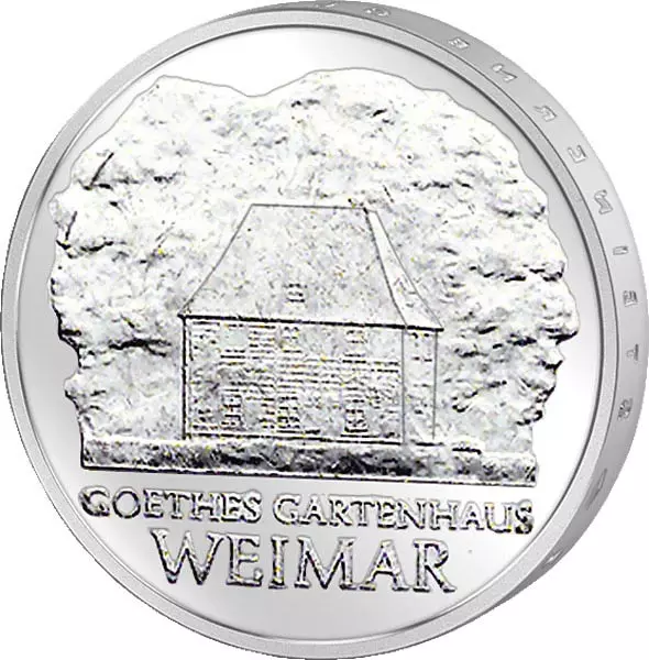 5 Mark DDR Goethes Gartenhaus in Weimar 1982 Stempelglanz