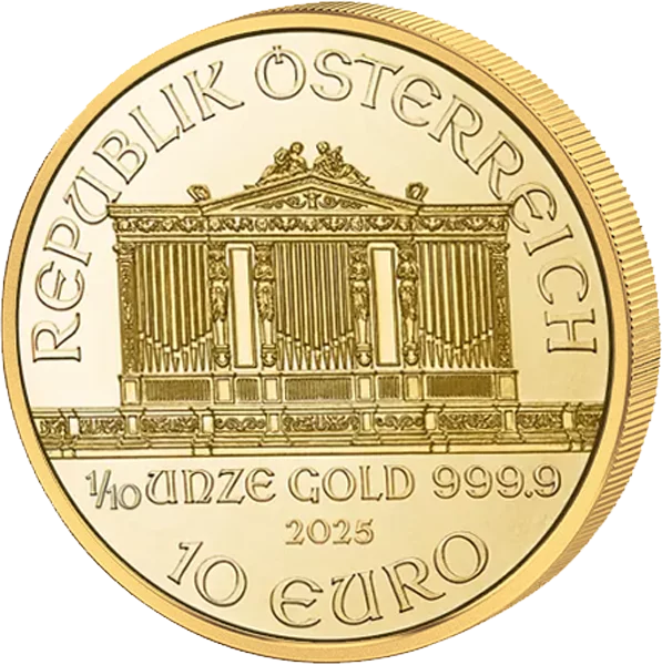 1/10 Unze Gold Österreich Wiener Philharmoniker 2025