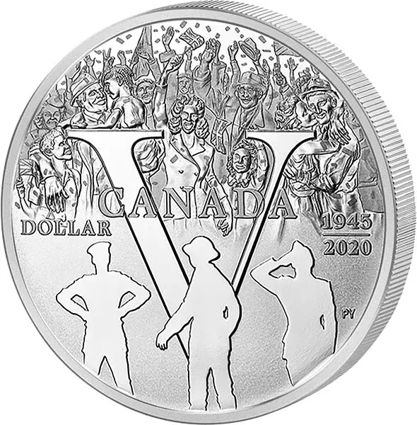 1 Dollar Kanada 75. Jubiläum des V-E Day 2020