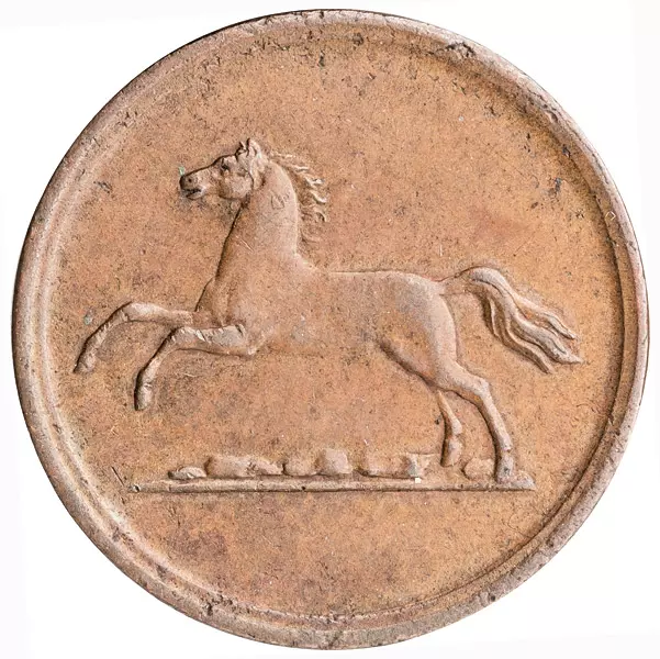 2 Pfennig Herzogtum Braunschweig Herzog Wilhelm 1851-1856
