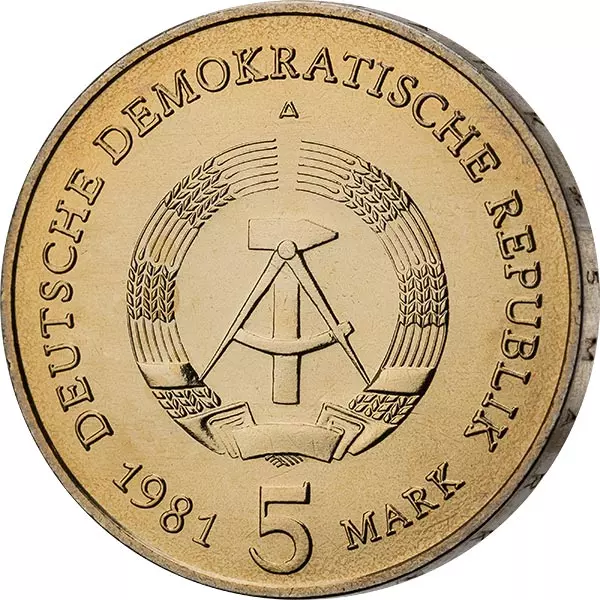 1 Pfennig - 5 Mark Kursmünzensatz DDR 1981