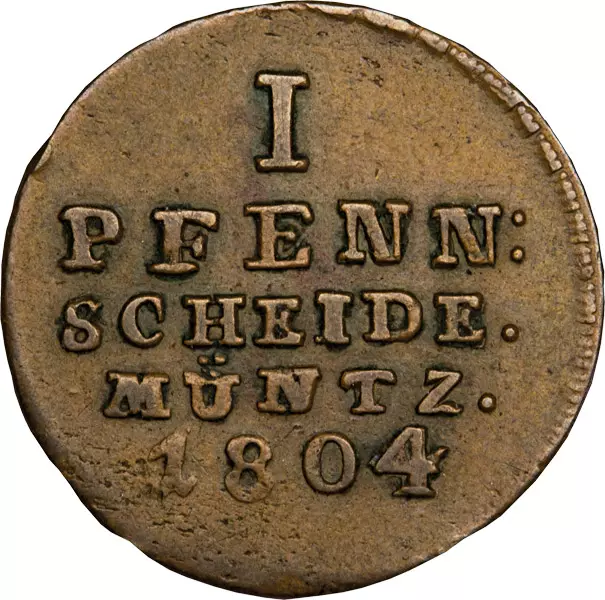 1 Pfenning Braunschweig-Calenberg-Hannover König Georg III. 1762-1806