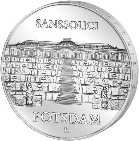 5 Mark DDR Sanssouci Potsdam 1986 Stempelglanz