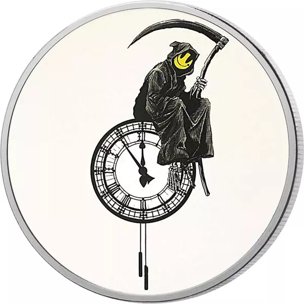 Gedenkprägung Banksy Grin Reaper
