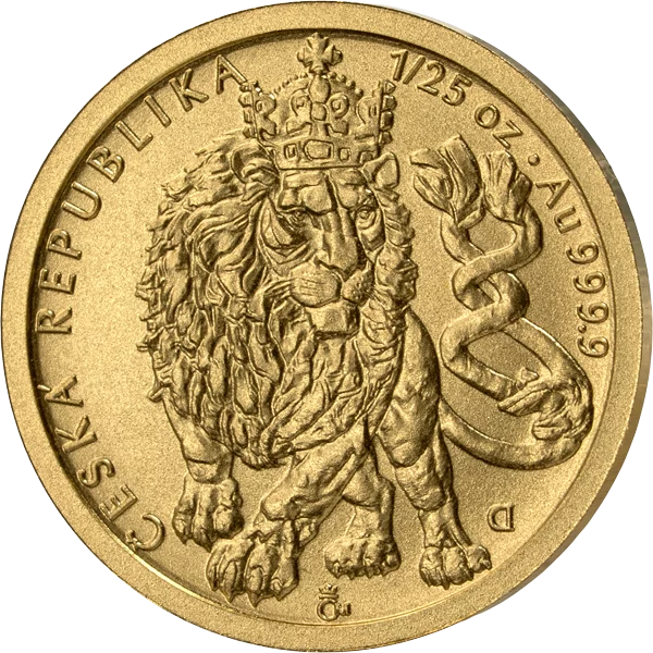 1/25 Unze Gold Niue Tschechischer Löwe 2026
