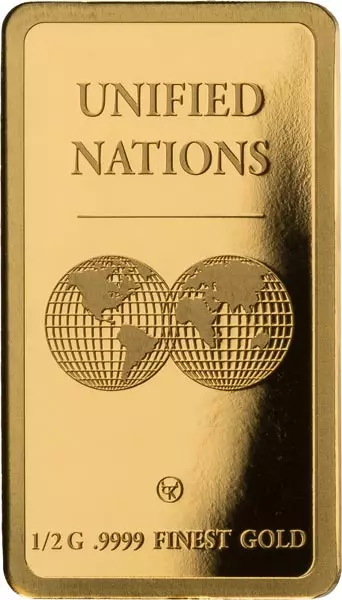 Goldbarren Unified Nations Welterbestätten - Deutschland Kölner Dom 2024