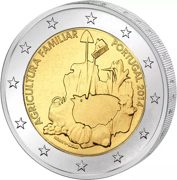 2 Euro Portugal Internationales Jahr der Landwirtschaft 2014