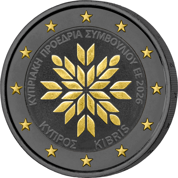 2 Euro Zypern EU-Ratspräsidentschaft 2026 Golden Enigma Edition
