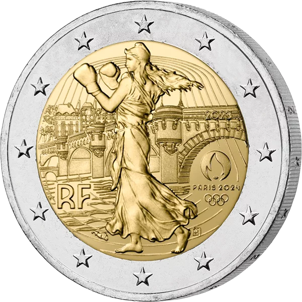 2 Euro Numisbrief Frankreich Olympia 3/4 2023
