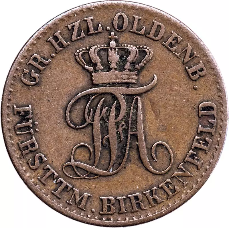 3 Pfennig Oldenburg Peter Friedrich August 1848