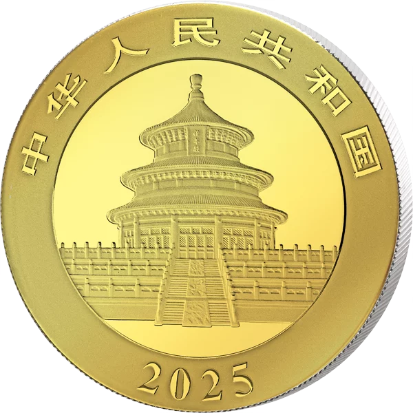 10 Yuan China Panda 2025 Triple Gold Edition