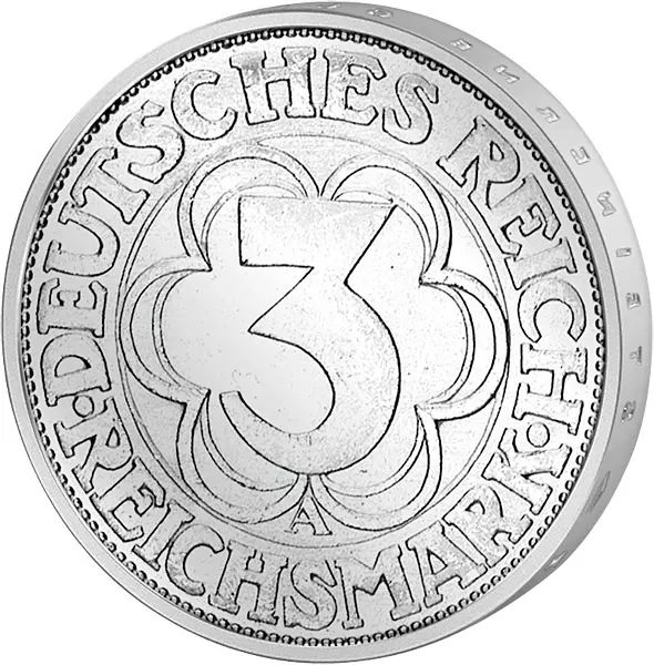 3 Mark Weimarer Republik Nordhausen 1927