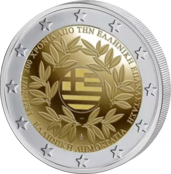2 Euro Griechenland 200 Jahre Griechische Revolution 2021