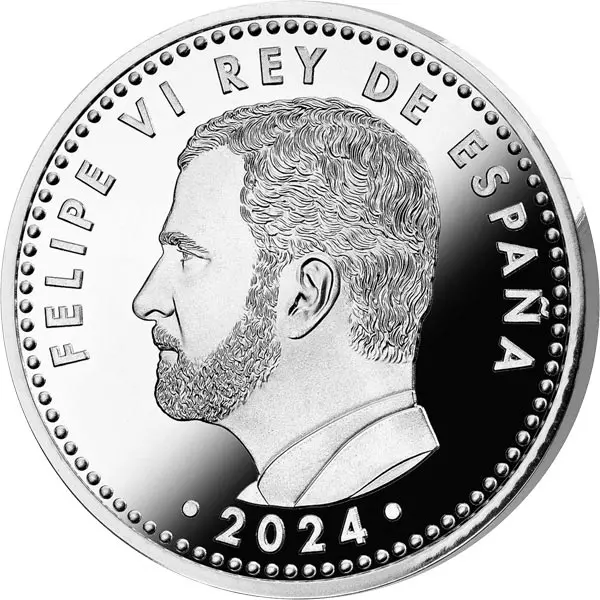 40 Euro Spanien 10 Jahre König Felipe 2024