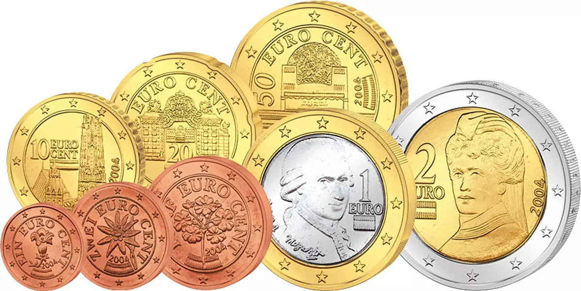 Euro-Kursmünzensatz Österreich