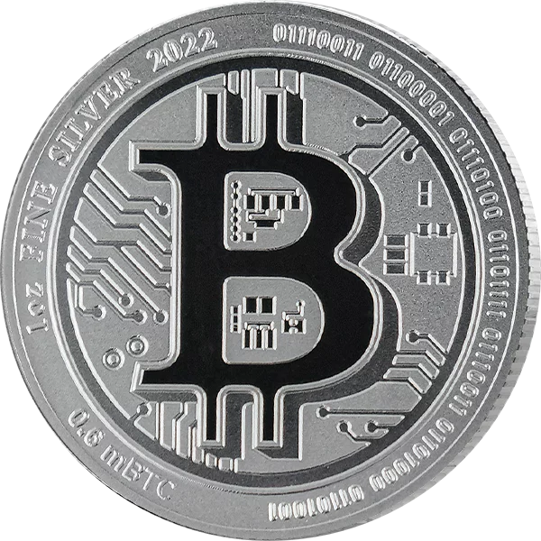 1 Unze Silber Niue Bitcoin 2022