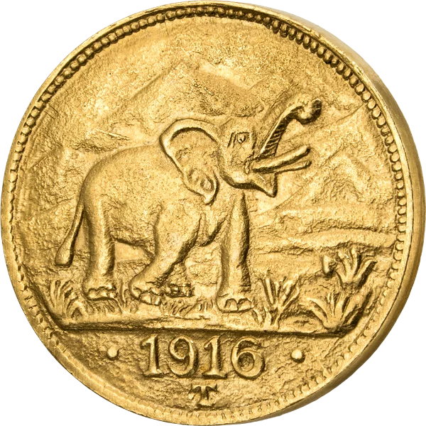 15 Rupien Deutsch-Ostafrika Elefant 1916
