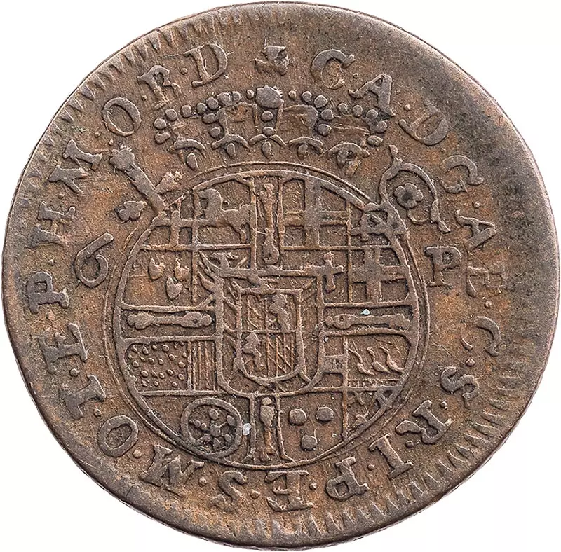 6 Pfennige Paderborn Fürstbischof Klemens August von Bayern 1743, 1745 und 1748