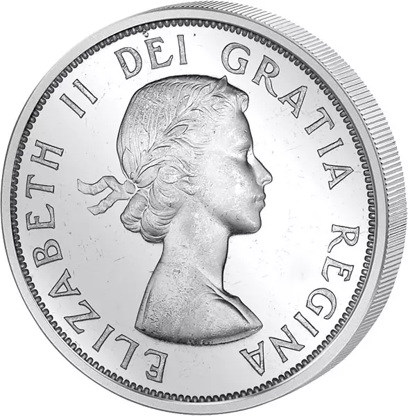 1 Dollar Kanada Totempfahl 1958