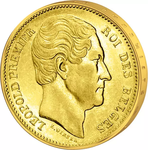 20 Francs Belgien Leopold I. 1862-65