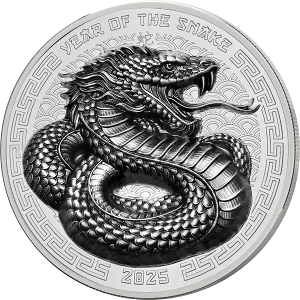 2 Dollars Fidschi Lunar Year of the Snake 2025 Antik-Finish 2 Dollars Fidschi Lunar Year of the Snake 2025 Antik-Finish