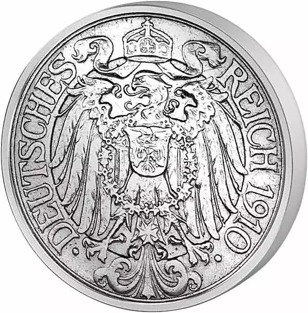 25 Pfennig Deutsches Kaiserreich Ähren 1909-1912 sehr schön