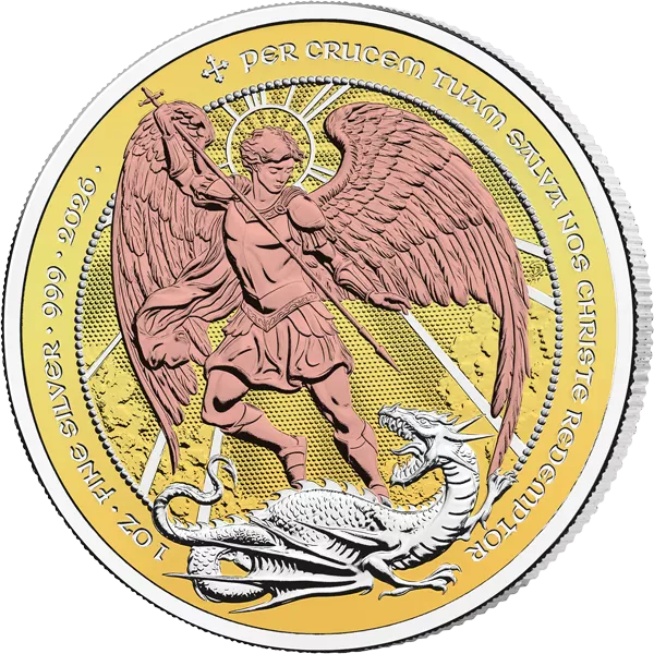 2 Pounds Großbritannien Angel 2026 Triple Gold Edition