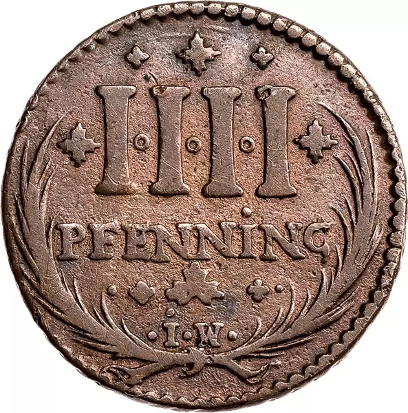 4 Pfennige Osnabrück Stadt 1704-1790