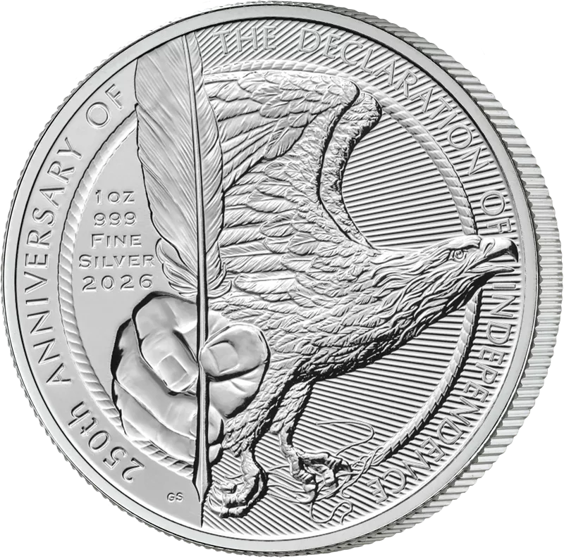 1 Unze Silber Großbritannien 250 Jahre The American Declaration of Independence 2026