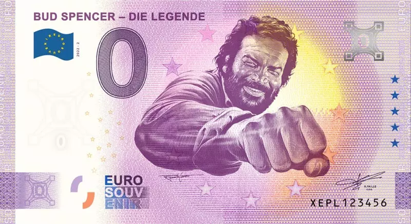 0-Euro-Banknote BRD Bud Spencer - Die Legende 2022