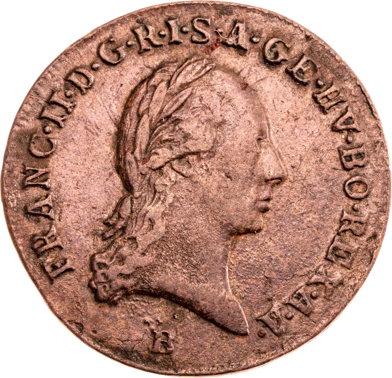 1 Kreuzer Römisch-Deutsches-Reich Kaiser Franz II. 1800