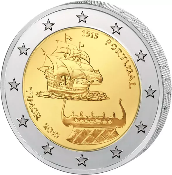 2 Euro Portugal 500 Jahre Portugiesisch-Timor 2015