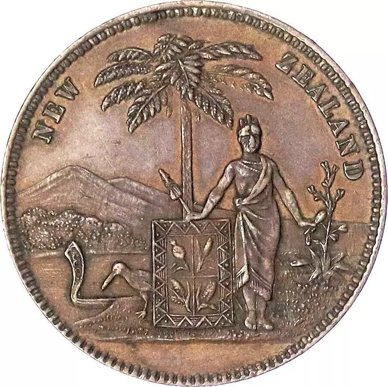 Neuseeland Penny-Token Milner 1881 Neuseeland Penny-Token Milner 1881