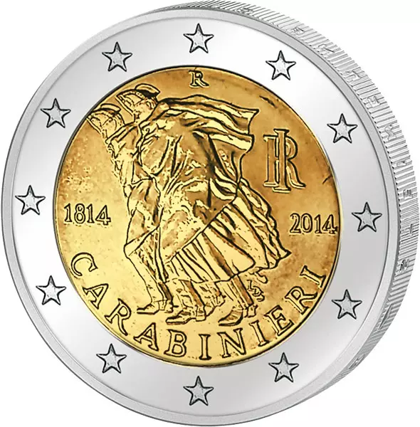 2 Euro Italien 200 Jahre Carabinieri 2014 2 Euro Italien 200 Jahre Carabinieri 2014
