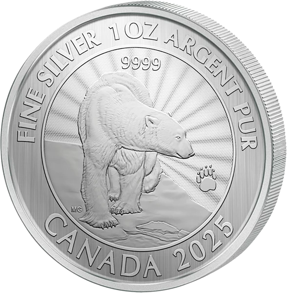 5 Dollar Kanada Majestic Polar Bear 2025