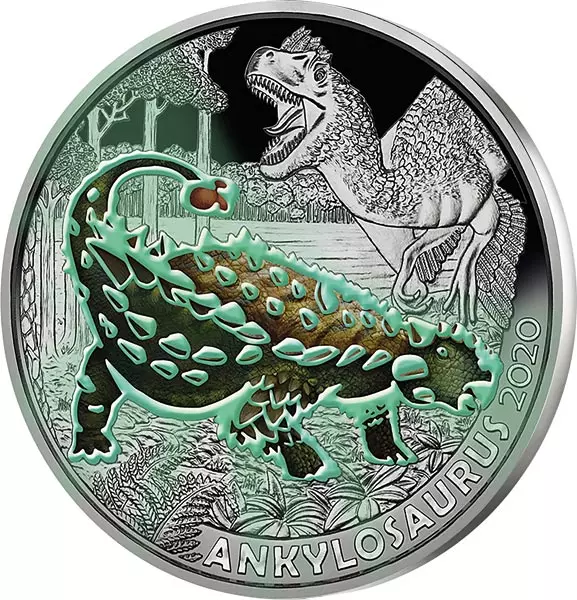 3 Euro Österreich Super-Saurier Ankylosaurus 2020