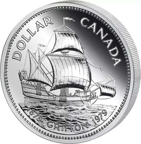 1 Dollar Kanada Le Griffon 1979