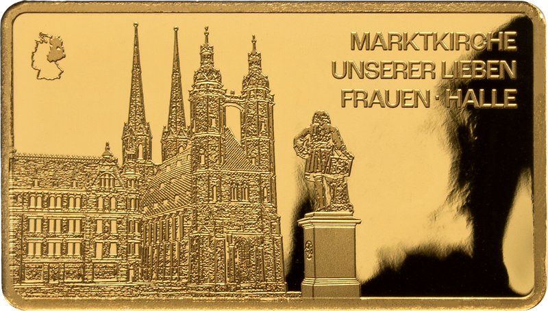 50 Tala Samoa Goldbarren DDR 15 Bezirke - Halle Marktkirche unserer lieben Frauen 2026