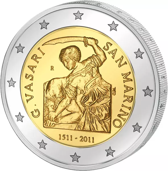 2 Euro San Marino 500. Geburtstag von Giorgio Vasari 2011