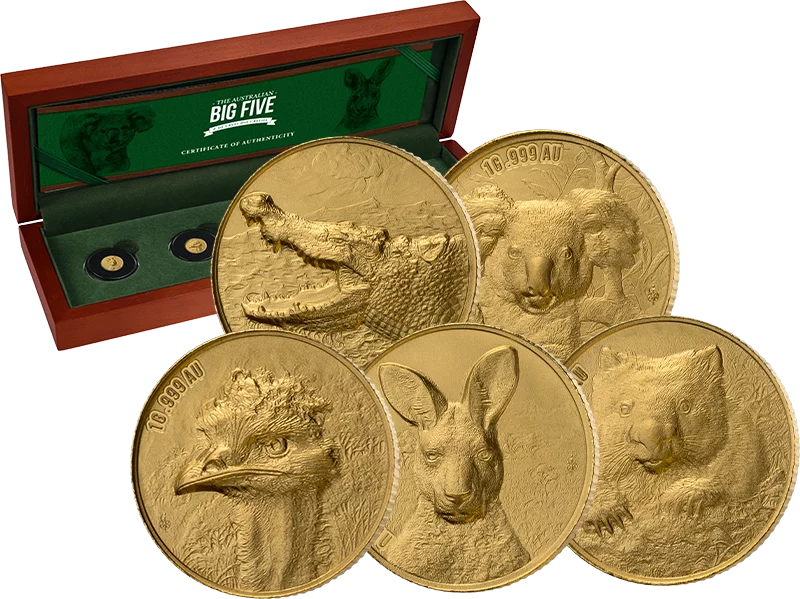 5 x 100 Francs Elfenbeinküste Big Five Australia 2025