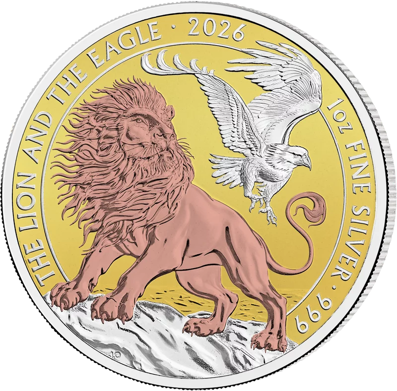 2 Pounds Großbritannien Lion and the Eagle 2026 Triple Gold Edition