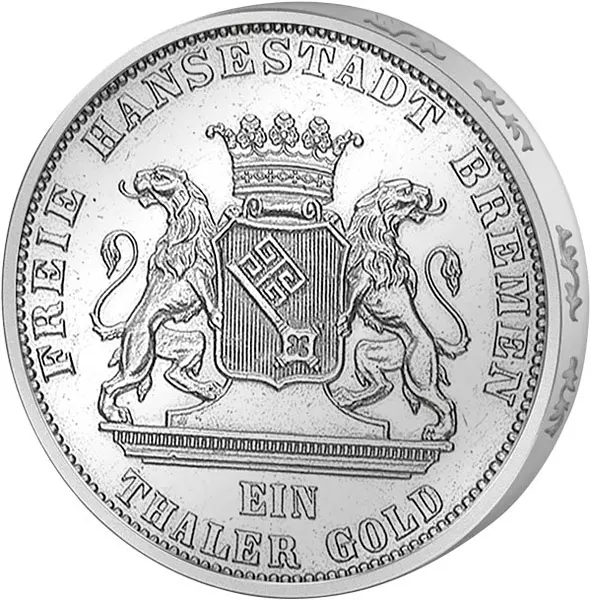 Taler Bremen Bundesschießen 1865