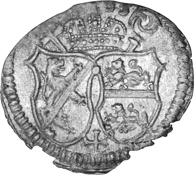 Pfennig Bamberg Bischof Marquard Sebastian Schenk von Stauffenberg 1685-1690