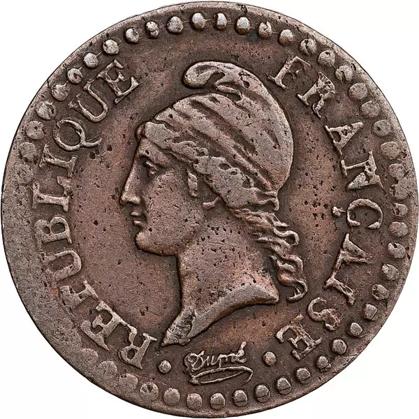 1 Centime Frankreich Erste Republik 1797-1799
