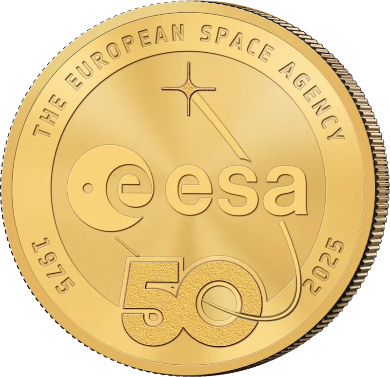 2,5 Euro Belgien 50 Jahre ESA 2025 Coin Card unserer Wahl