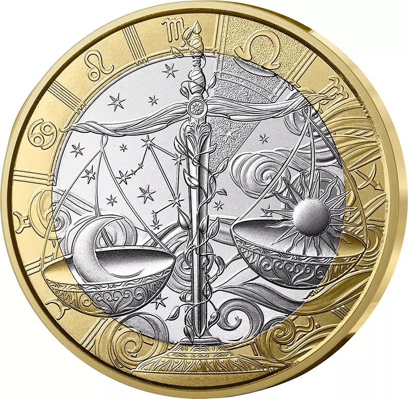 5 Euro Frankreich Sternzeichen - Waage