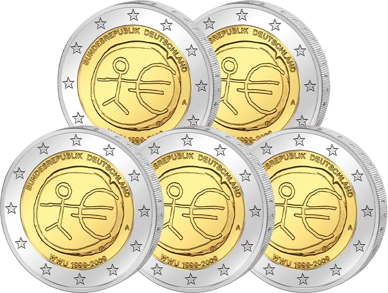 2 Euro 10 Jahre WWU Gemeinschaftsausgabe aller Länder 2009 2 Euro 10 Jahre WWU Gemeinschaftsausgabe aller Länder 2009
