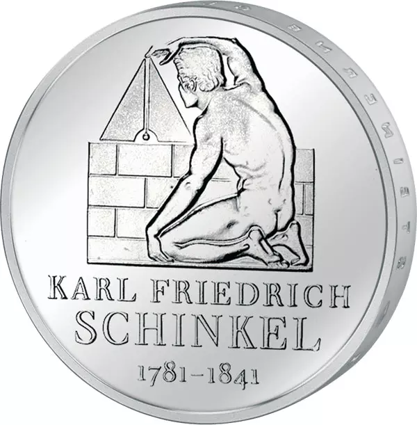 10 Euro BRD 225. Geburtstag Karl Friedrich Schinkel 2006 Stempelglanz