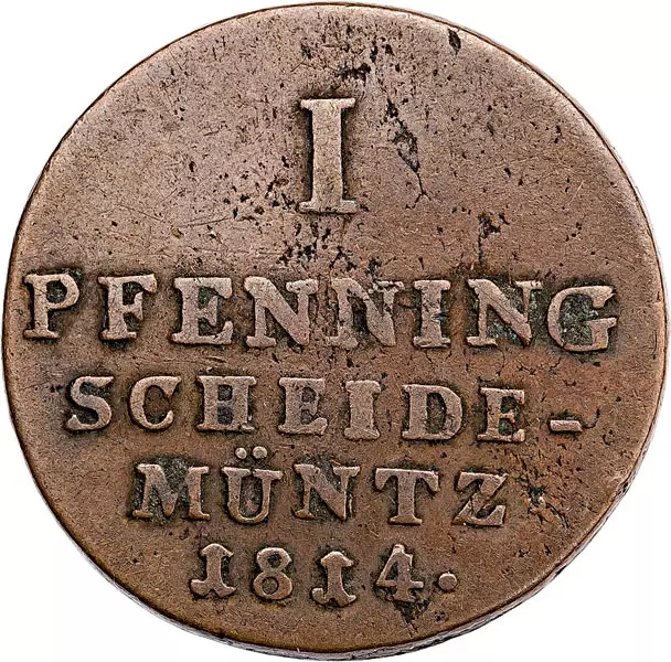 1 Pfennig Hannover König Georg III. 1814-1820